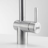 thumbnail of Franke Edelstahl Hochdruck Armatur Atlas Neo L Festauslauf Seitenbedienung