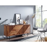 thumbnail of WOHNLING Sideboard 148x72x40 cm Holz Massiv Kommode Anrichte Modern Standschrank