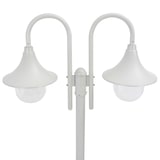 thumbnail of Helloshop26 - Lampada da terra da giardino E27 220 cm alluminio 2 lanterne bianco 02_0042538