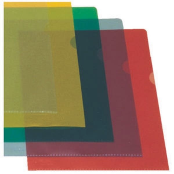 Sichthüllen A4 120my PP genarbt rot VE=100 Stück