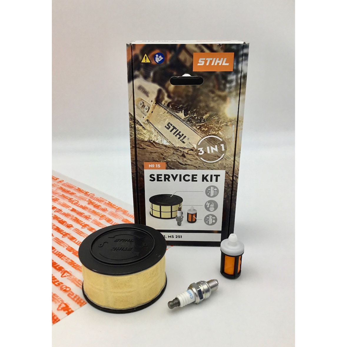 STIHL Service Kit 15 MS 231, MS 251 11430074100 Filter, Zündkerze