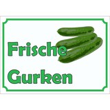 thumbnail of Frische Gurken Werbeaufkleber Aufkleber A9 (37x52mm)