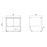 thumbnail of Combisteel verwarmde vitrine 137L