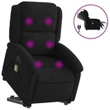 thumbnail of vidaXL Massagesessel mit Aufstehhilfe Elektrisch Schwarz Samt