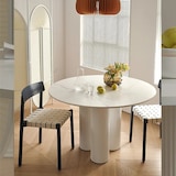 thumbnail of Runder Esstisch Kleiner gemütlicher Tisch Weiß 130cm