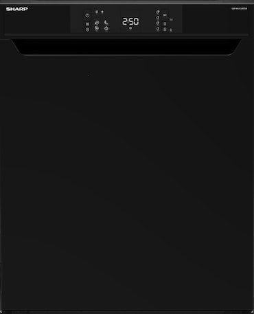SHARP vaatwasser QW-NA1CU47DB-DE, D, 13 couverts, 47 dB, 60 cm, zwart