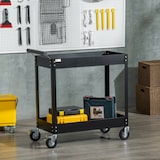 thumbnail of DURHAND Carrello Porta Attrezzi da Officina a 2 Ripiani in Acciaio