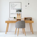 thumbnail of Relaxdays Stehpult Aufsatz Schreibtisch, Bambus, 2 Ablagen, höhenverstellbar, Laptop Steh-Schreibtischaufsatz, natur