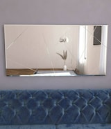 thumbnail of Dmora Spiegel Dpessott, Spiegel mit Rahmen, Wanddekorationsartikel, Spiegeldekoration, 60x2h170 cm, Weiß