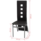 thumbnail of vidaXL Eetkamerstoelen 2 st kunstleer zwart