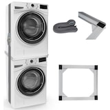 thumbnail of DELUKE® Verbindungsrahmen für Waschmaschine/Trockner EDEO -  60cm Breit, Universal | Zwischenbaurahmen Waschmaschinen Trockner Zwischenbausatz