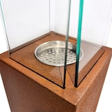 thumbnail of Bioethanol-Gartenkamin, Biokamin für den Außenbereich, Capri 70 Rust