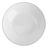 thumbnail of San Ignacio - Juego de Vajilla de 12pcs Blanca con Borde Azul con Juego de 4 Copas de cristal de 250ml Azul