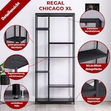 thumbnail of Coemo Stand-Regal Chicago XXL Schwarz aus Metall