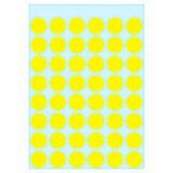 thumbnail of HERMA 1861 Markierungspunkte Gelb 13 x 13 mm 5 Blatt à 48 Etiketten