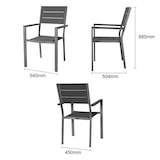 thumbnail of Bolero Valletta Graue Lamellenstühle (4 Stück)