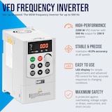thumbnail of MSW - VFD-frequentieomvormer - 2200 W - 230 V - 0,1 tot 500 Hz - LED