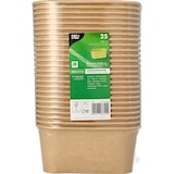 thumbnail of 300 Verpackungsbecher, Pappe rechteckig 1000 ml 7,5 cm x 17,3 cm x 12,3 cm braun