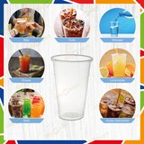 thumbnail of DayBays 500 Stk. Trinkbecher 400ml Ø9cm Plastikbecher mit Eichstrich bei 0,4L transparent PP