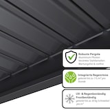 thumbnail of Weide Classic | Pergola Aluminium freistehend | 3 x 3,6 M | Lamellendach anthrazit