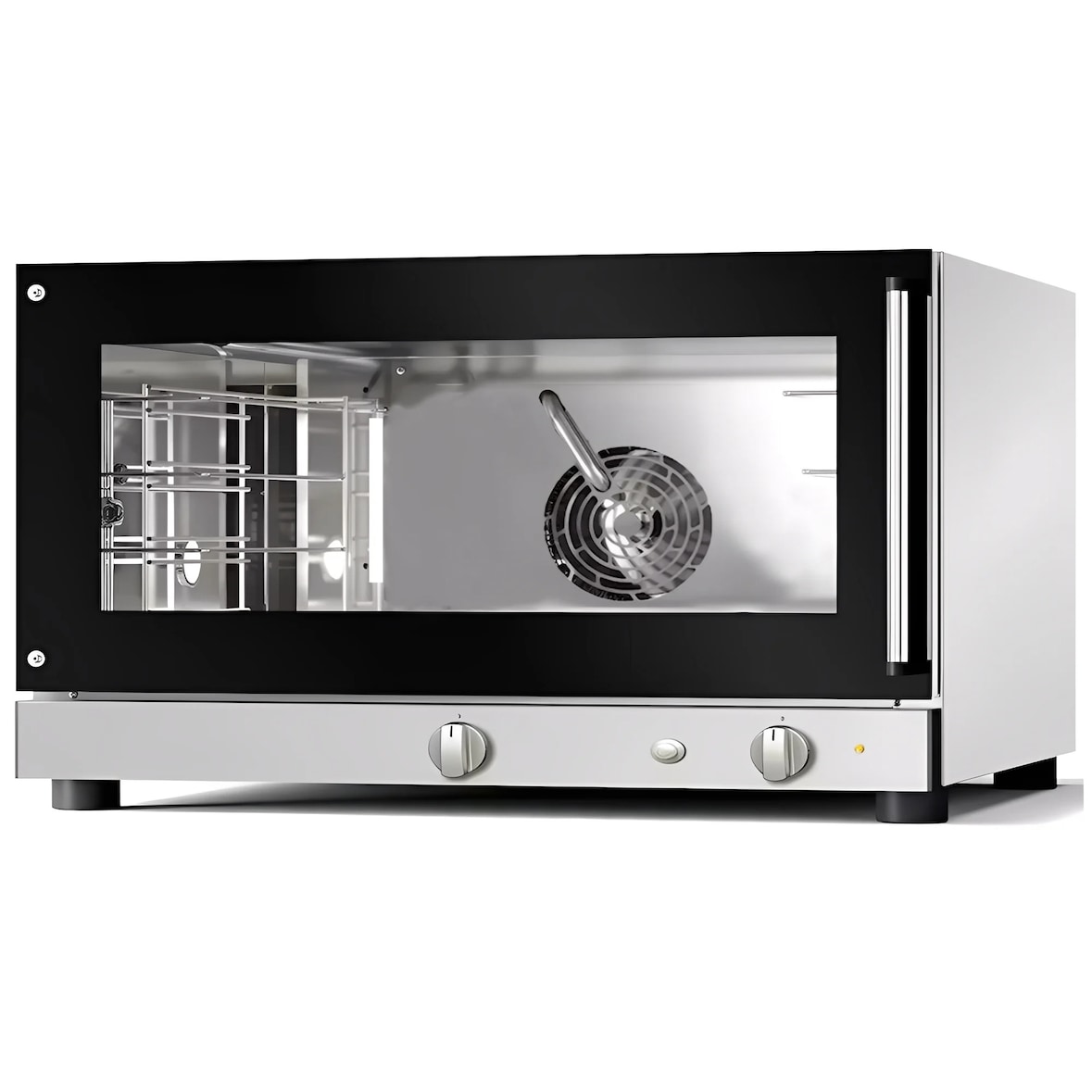 Forno elettrico professionale per pane a 3 teglie 600x400 mm per la ristorazione. Forno industriale per panificazione e pasticceria.