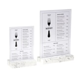 thumbnail of Tischaufsteller Europel A4 Polystone weiß 351020