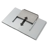 thumbnail of TAINO Universal Fettwanne mit Auffangwanne verstellbar Grill Zubehör Stahl