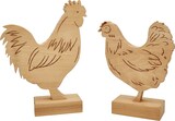 thumbnail of Huhn, Hahn oder beides als Set aus Buche Osterdeko V-40.11-Hahn und Huhn