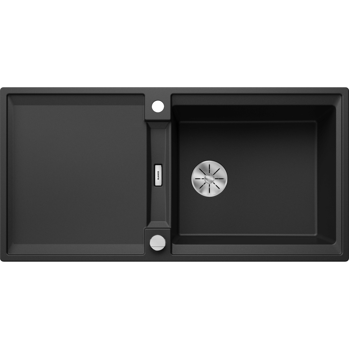 BLANCO ADIRA XL 6 S-F Einbauspüle SILGRANIT schwarz ab 60 cm Excenter