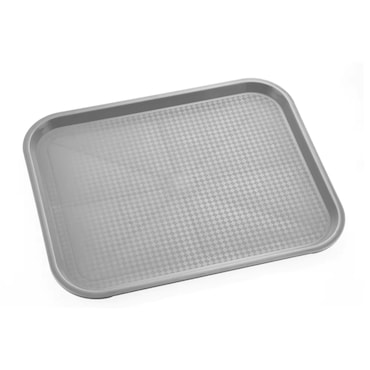 aro Vassoio di servizio, polipropilene, 46 x 36 x 2.2 cm, rettangolare, grigio, 6 unità