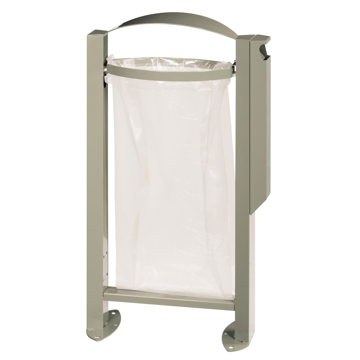 ROSSIGNOL Corbeille vigipirate sur pied 60L + cendrier 3L ARKEA gris ciment
