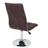 thumbnail of Décoshop26 - Lot de 2 chaises de salle à manger cuisine hauteur variable design élégant tissu brun foncé 04_0000342