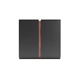 thumbnail of Zapatero HERDASA modelo 516 de la colección NEW YORK, en color grafito y detalle nogal.