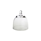 thumbnail of Avet campainha pequena para caixa ou prato de pastelaria vidro transparente diâmetro 13,5 cm altura total 16 cm wz14-3501-cover