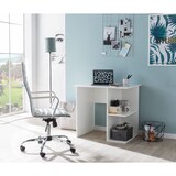 thumbnail of Computertisch WL5.757 Weiß Schreibtisch 82 x 60 x 76 cm, Kleiner Laptop PC Tisch Büro ohne Rollen, Bürotisch mit Ablage, Arbeitstisch Klein Nähtisch