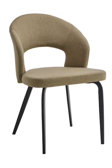 Lot de 2 Chaises Arthur Vert claire  – Assise Mousse Haute Densité, Piètement Acier Époxy Madrid, Design Contemporain