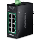 thumbnail of TRENDnet TI-PGLC80 8-Port Gigabit PoE+ Industrial DIN-Rail Mini Switch