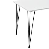thumbnail of Helloshop26 - Ess-/Küchen-/Wohnzimmertisch für 4 Personen MDF-Platte Haarnadelbeine aus Stahl 120 x 70 x 75 cm schwarz-weiß 03_0004275