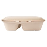 thumbnail of Garcia de Pou 400 Unités - Coquilles 2 Compart. 'Bionic' 900 Ml 22,4X14X6 Cm Naturel Bagasse