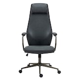 thumbnail of Cadeira de escritório Pocatello Industrial Loft Estilo antigo preto antigo