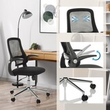 thumbnail of Sedia da ufficio / Sedia girevole MIKO B ECO in rete / tessuto nero hjh OFFICE