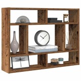 thumbnail of vidaXL Wandregal Altholz-Optik 75x16x55 cm Holzwerkstoff