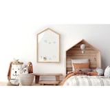 thumbnail of ALLboards Lavagna magnetica bianca a forma di casa 90x60cm cornice in legno laccato