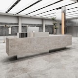 thumbnail of Empfangstresen, Bar, Holz- und Metalldesign, kommerzieller Empfangstresen, geeignet für Café und Geschäft 300×60×100cm【DLSA300】