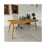 thumbnail of Ócrea Escritorio de oficina grande con cajón con 4 patas XXL- 180 x 80 Cm