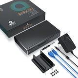 thumbnail of Aplic USB 3.0 Festplattengehäuse 3,5 Zoll extern - gebürstetes Aluminium - für SSD und HDD - SATA - UASP - Super Speed 5 Gbit s - Plug and Play