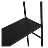 thumbnail of Meuble wc pont de rangement étagère wc en métal noir KALI