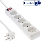 thumbnail of InLine® Steckdosenleiste, 5-fach Schutzkontakt, weiß, 1,5m