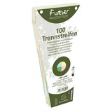 thumbnail of Exacompta 13595E 6x Packung mit 120 Trennstreifen, gelocht, trapezförmig aus Recycling-Papier 180g/qm, 105x240mm - Forever - Farben sortiert