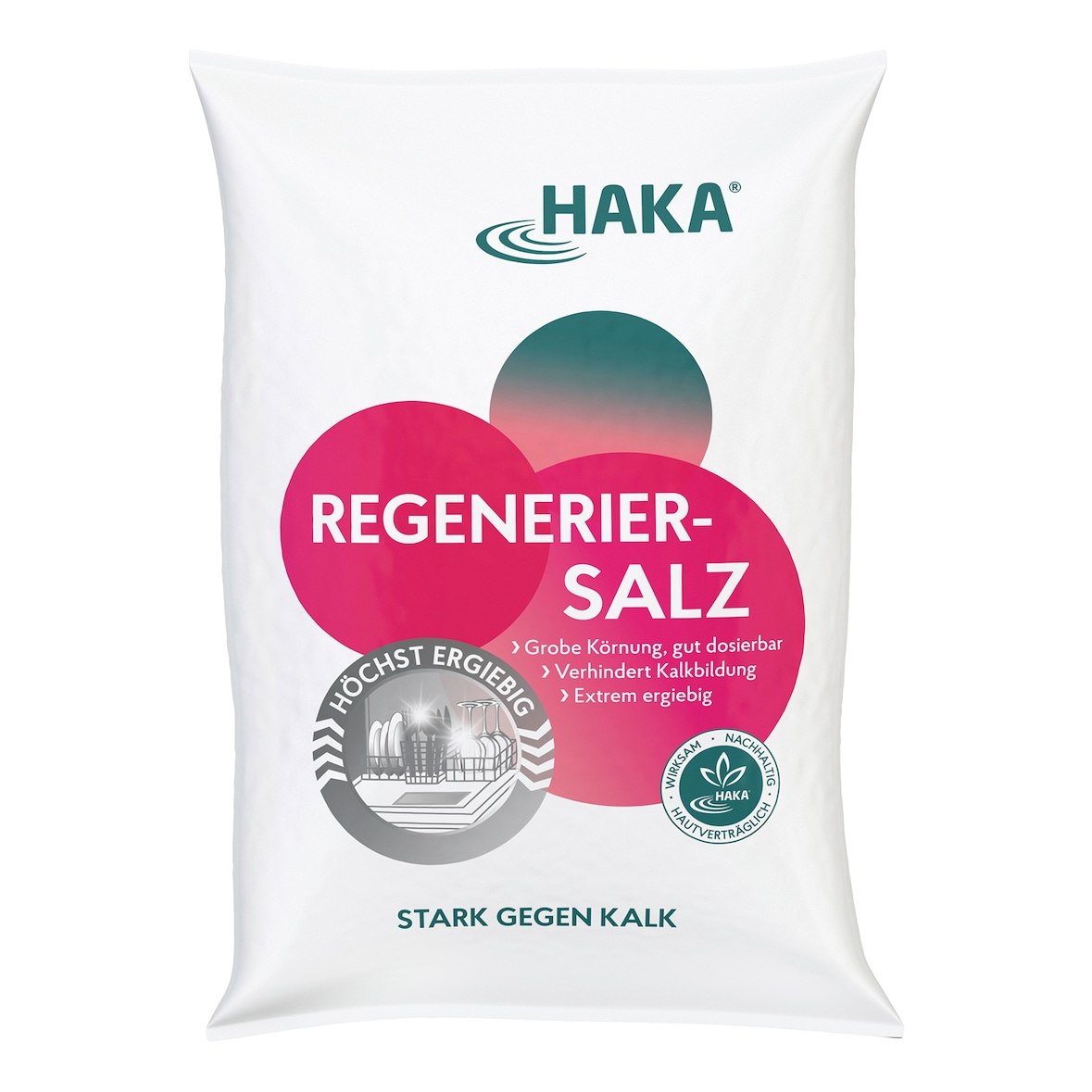HAKA Regeneriersalz 2kg Siedesalz Wasserenthärtung Spülmaschine Salz gegen Kalk